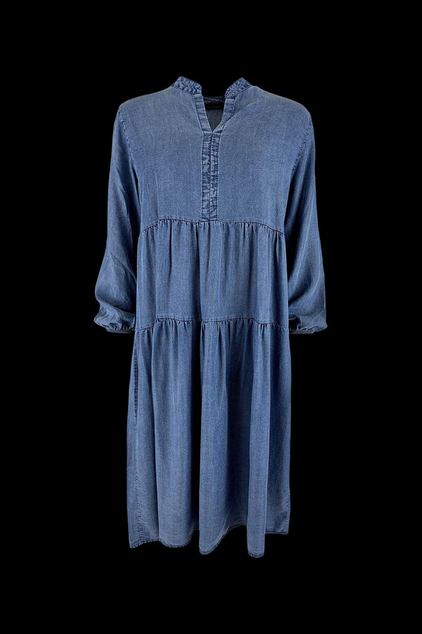 Blackcolour Denim Maxikleid